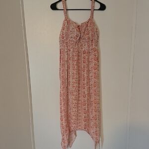 ❤️ 3 FOR $20 DRESS SALE ❤️ No Boundaries Orange Floral Midi Dress